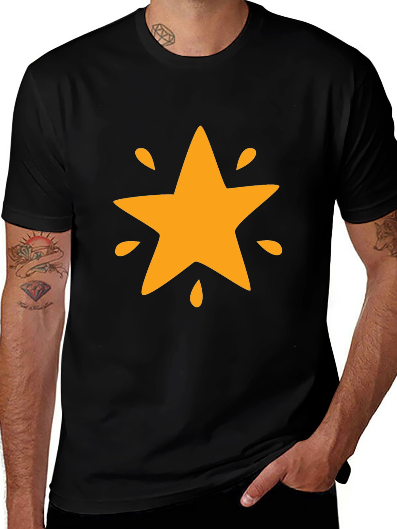 Star Graphic Black T-Shirt
