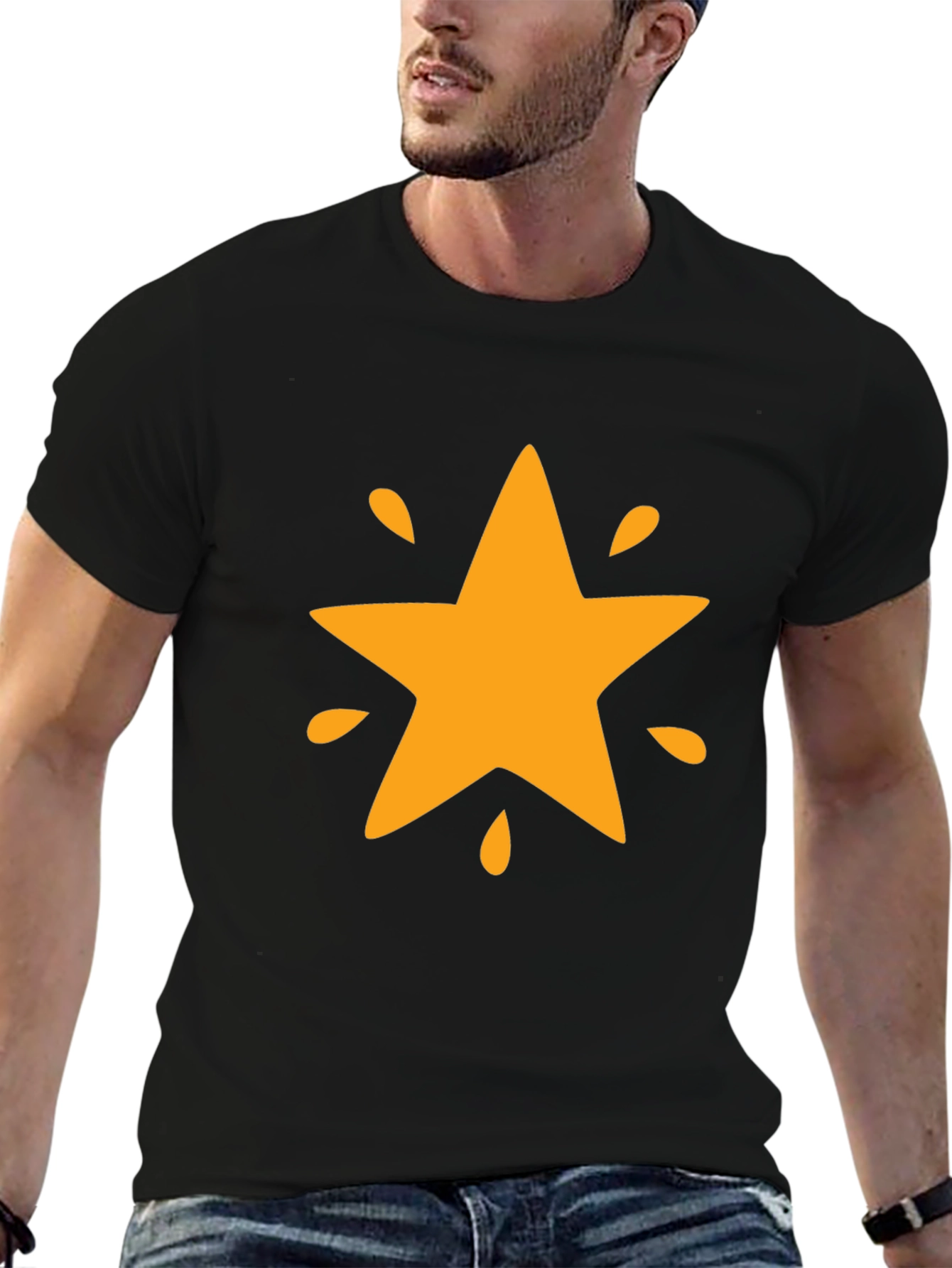 Star Graphic Black T-Shirt