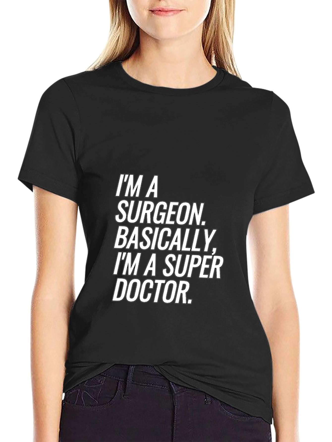 Surgeon Super Doctor T-Shirt - Black