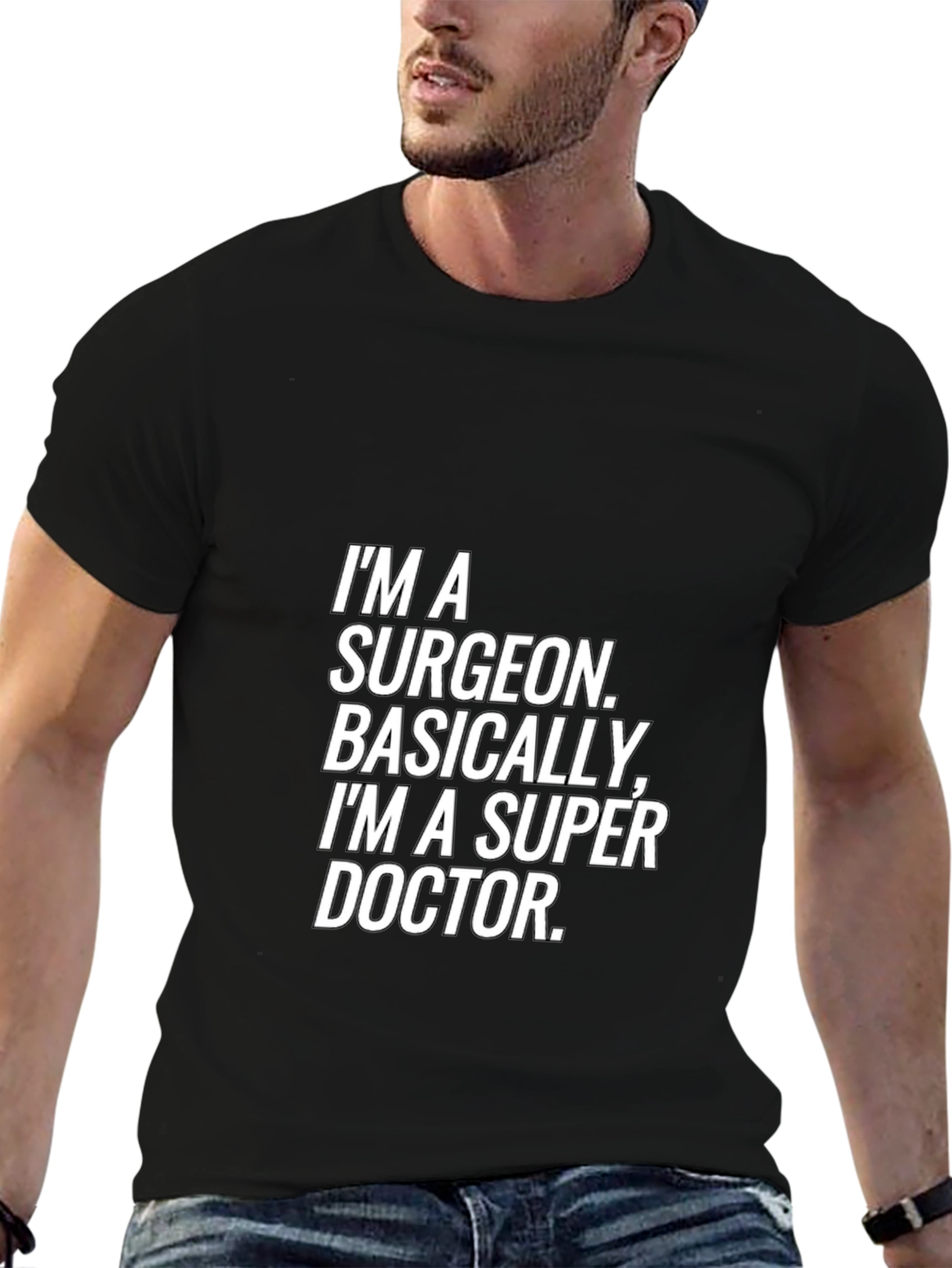 Surgeon Super Doctor T-Shirt - Black