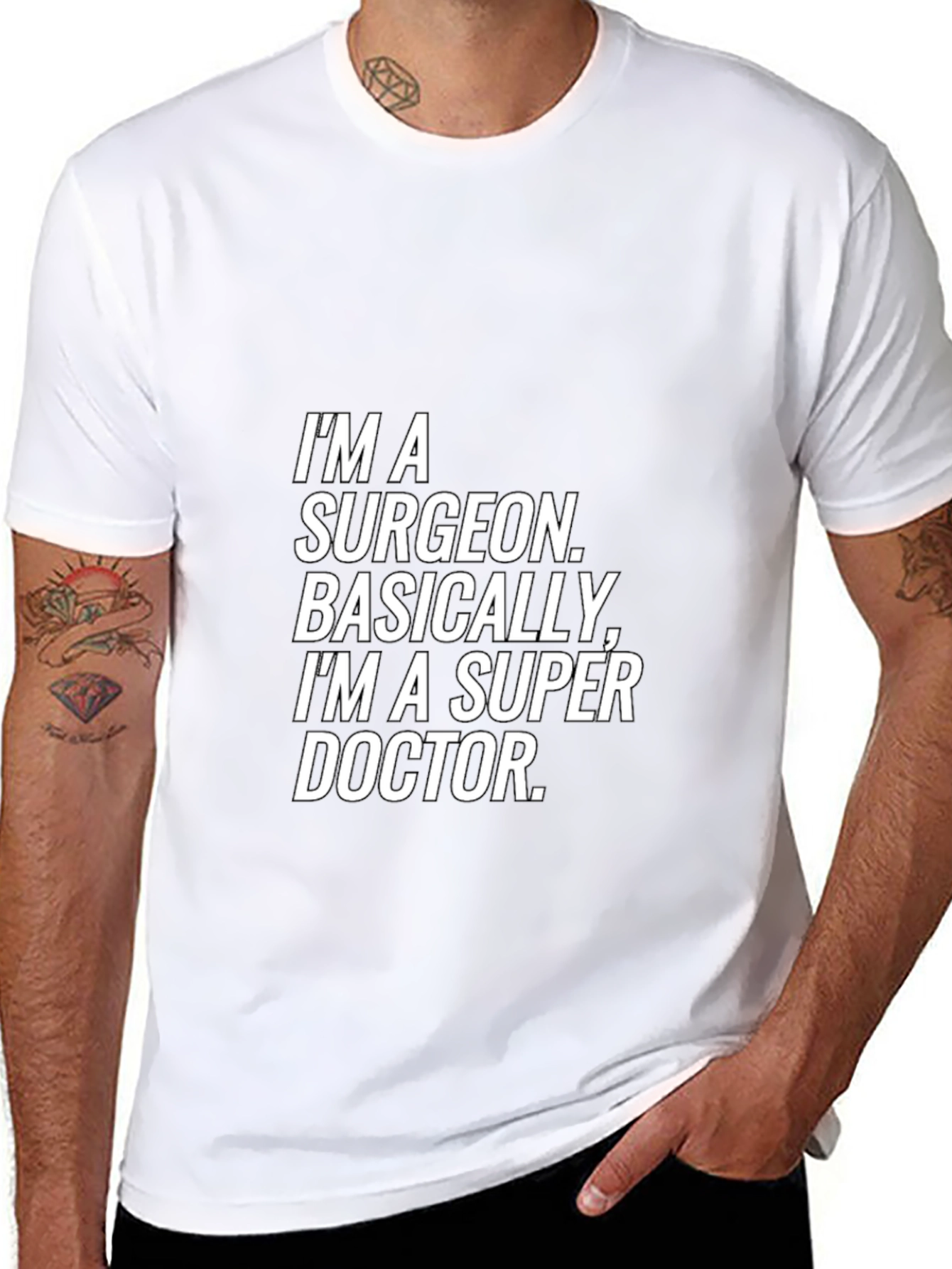 Surgeon Super Doctor T-Shirt - Black